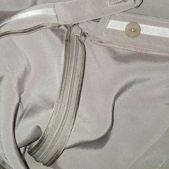 EllenTracy High Waist Wide Palazzo Leg Flat Front Pants  sz 12 FlowyTriacetate - Picture 13 of 14